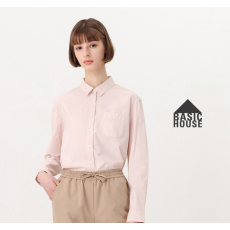 여성용 코튼 잔체크세미 루즈핏