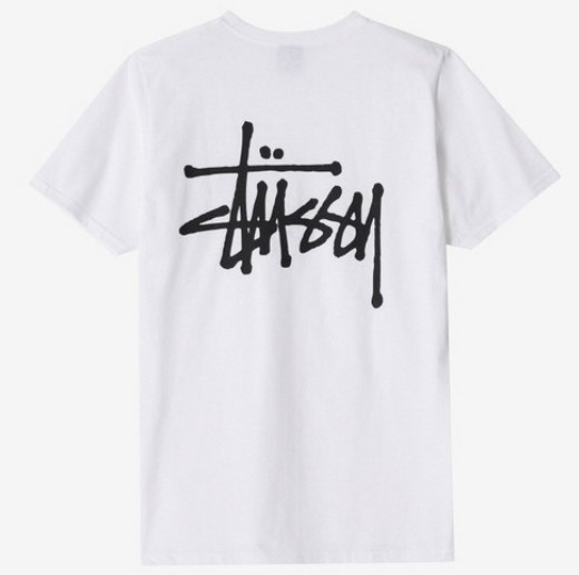 스투시 반팔티 베이직 로고 프린트 반팔티셔츠 STUSSY