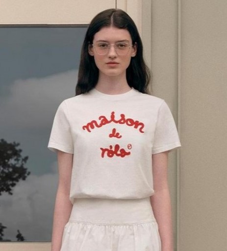 로라로라 여성용 MAISON DE ROLA EMBROIDERY 티셔츠