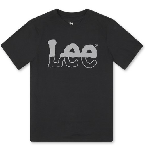 Lee 스플리트 탑 아웃라인 로고 티셔츠