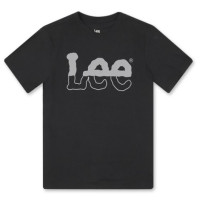 Lee 스플리트 탑 아웃라인 로고 티셔츠